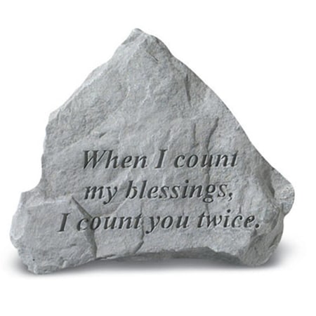 Kay Berry - Inc. When I Count My Blessings I Count You Twice - Memorial - 6 Inches x 2 Inches KA313527